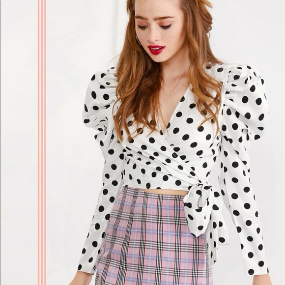 Polkadot wrap top - Picture 2 of 4